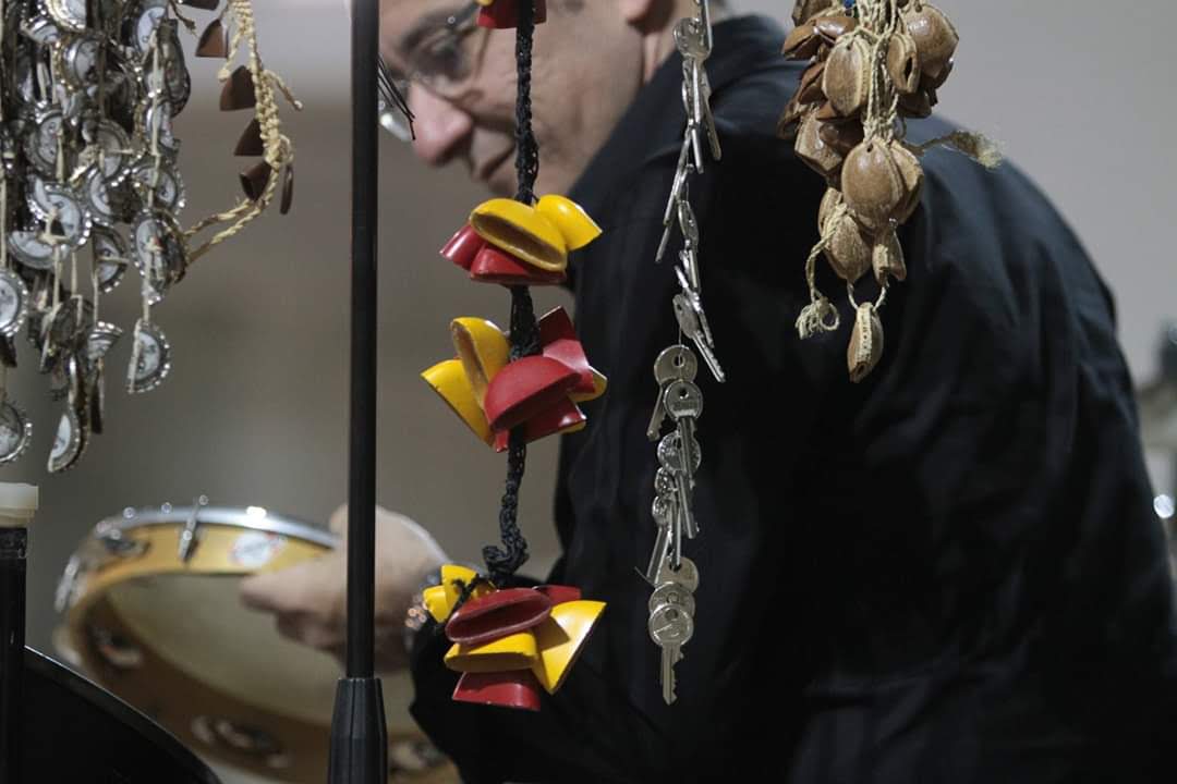 Close-up of percussion instruments